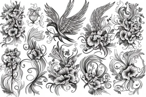 Phoenix, petunias, faith, tattoo idea