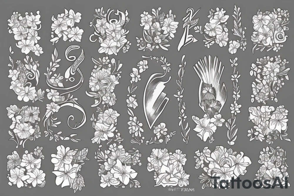 Phoenix, petunias, faith, tattoo idea
