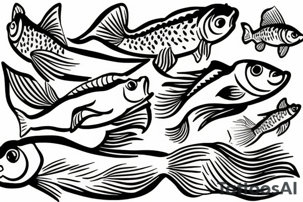 Goldfish suicide tattoo idea