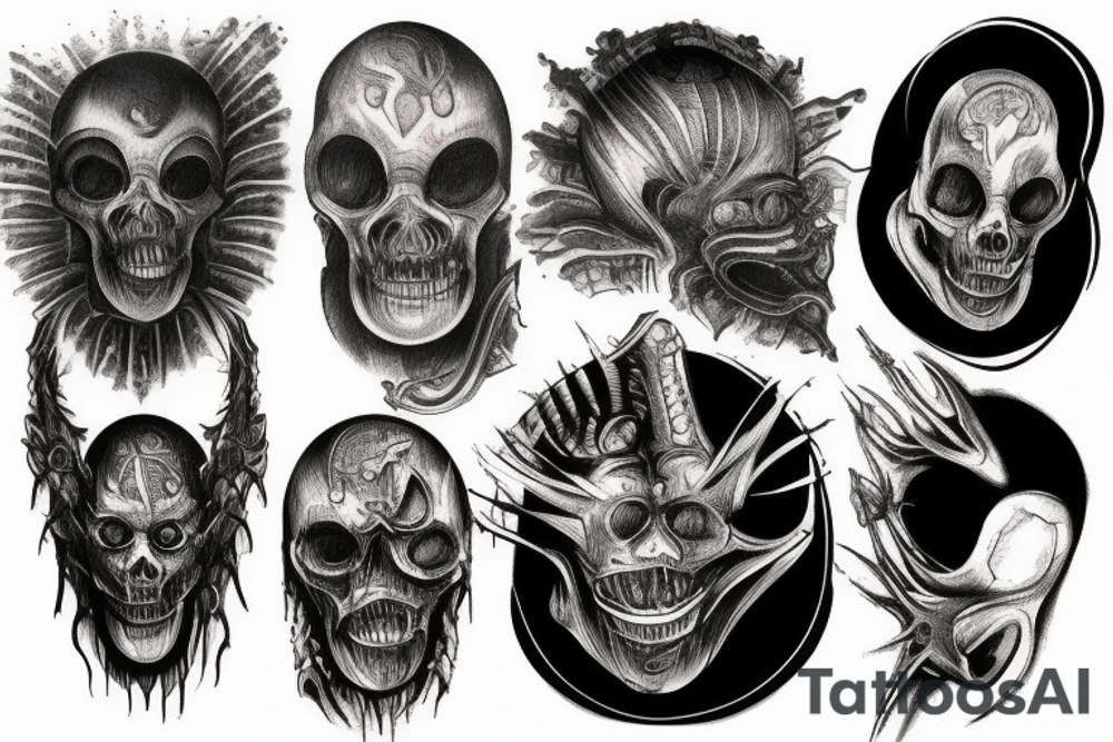 giger style tattoo idea