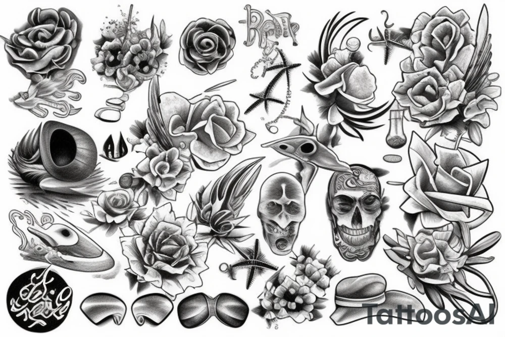 Beach tattoo idea