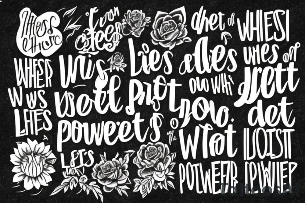Generate a tattoo with this quote in it
"What lies in our power to do, lies in our power not to do." tattoo idea