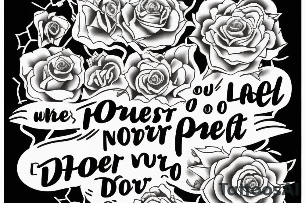 Generate a tattoo with this quote in it
"What lies in our power to do, lies in our power not to do." tattoo idea