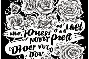 Generate a tattoo with this quote in it 
"What lies in our power to do, lies in our power not to do." tattoo idea