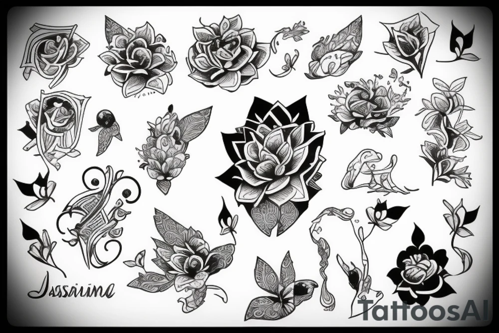 Jasmine tattoo idea