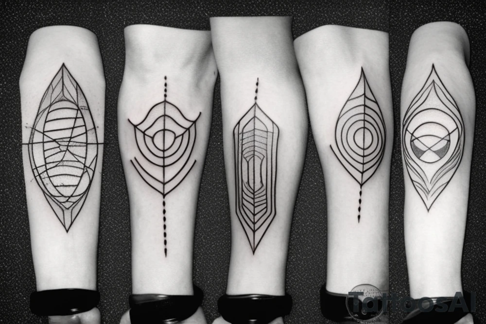 abstract tattoo idea