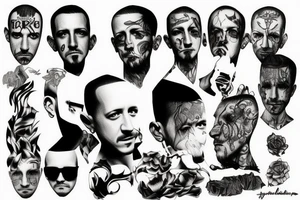 Linkin Park tattoo with chester bennington touch tattoo idea