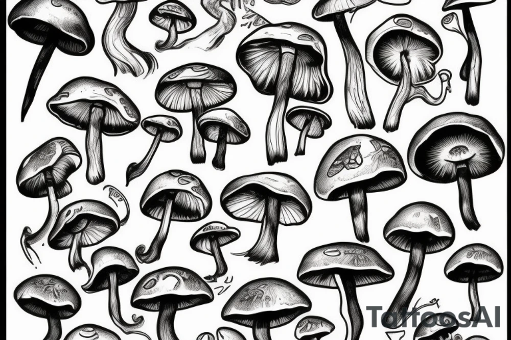 Mushroom tattoo idea