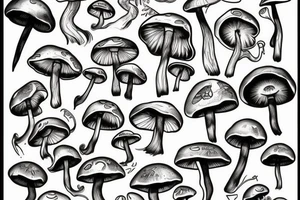 Mushroom tattoo idea