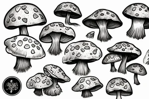 Mushroom tattoo idea