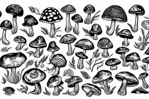 Mushroom tattoo idea