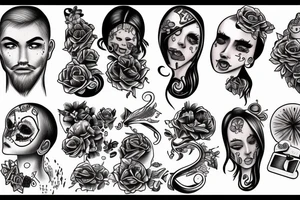 a person with disappointment vibe tattoo idea