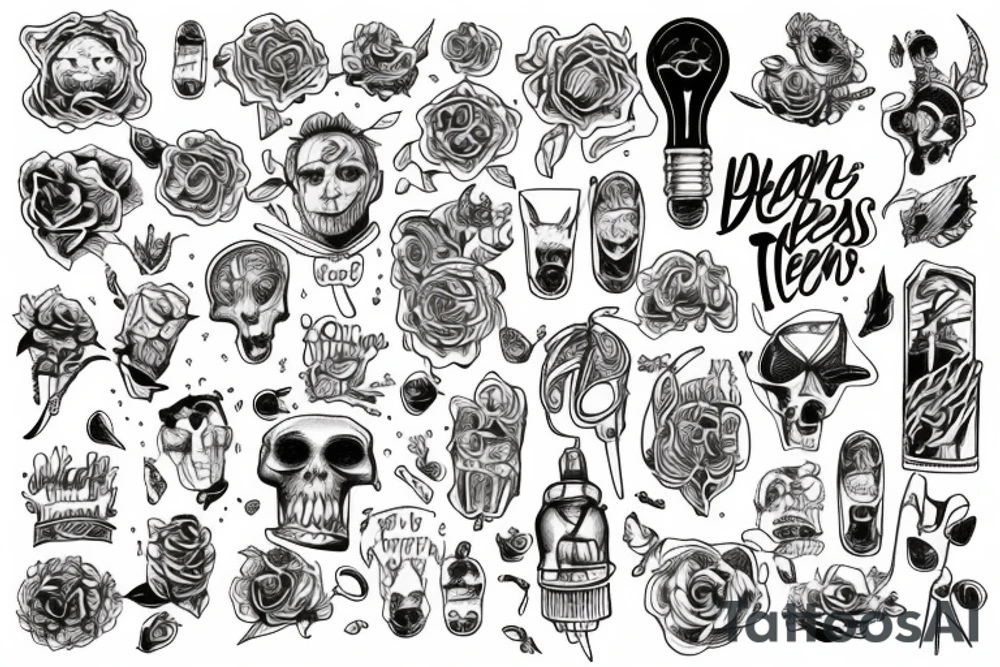 a person with a thousand ideas tattoo idea