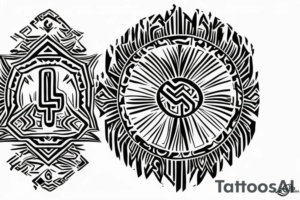 Symbol of strength, related to my last name, Wood and I'm a Gemini. tattoo idea