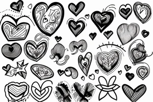 heart broken tattoo idea