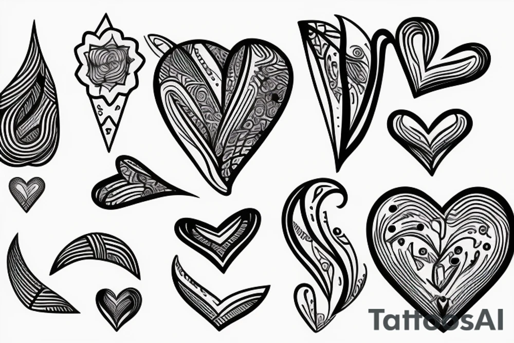 heart broken tattoo idea
