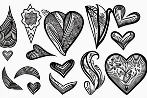 heart broken tattoo idea
