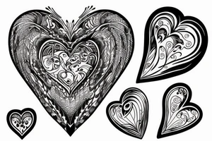 heart broken tattoo idea