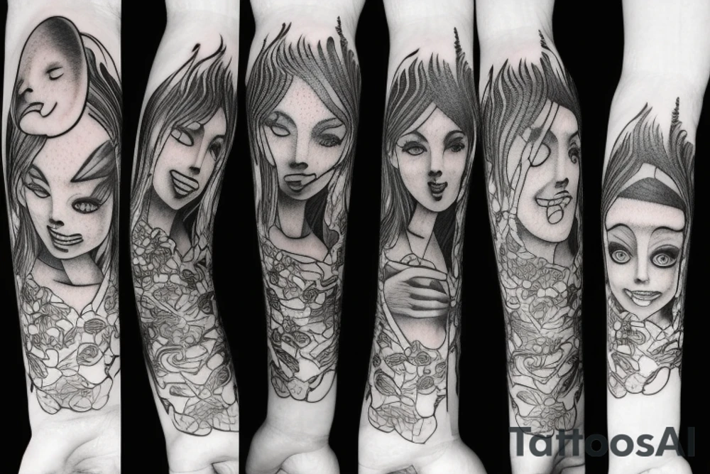 eternal sadness tattoo idea