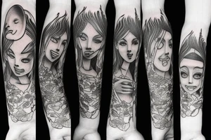 eternal sadness tattoo idea