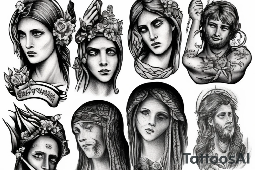 A BIBLICAL SERAPHIN tattoo idea