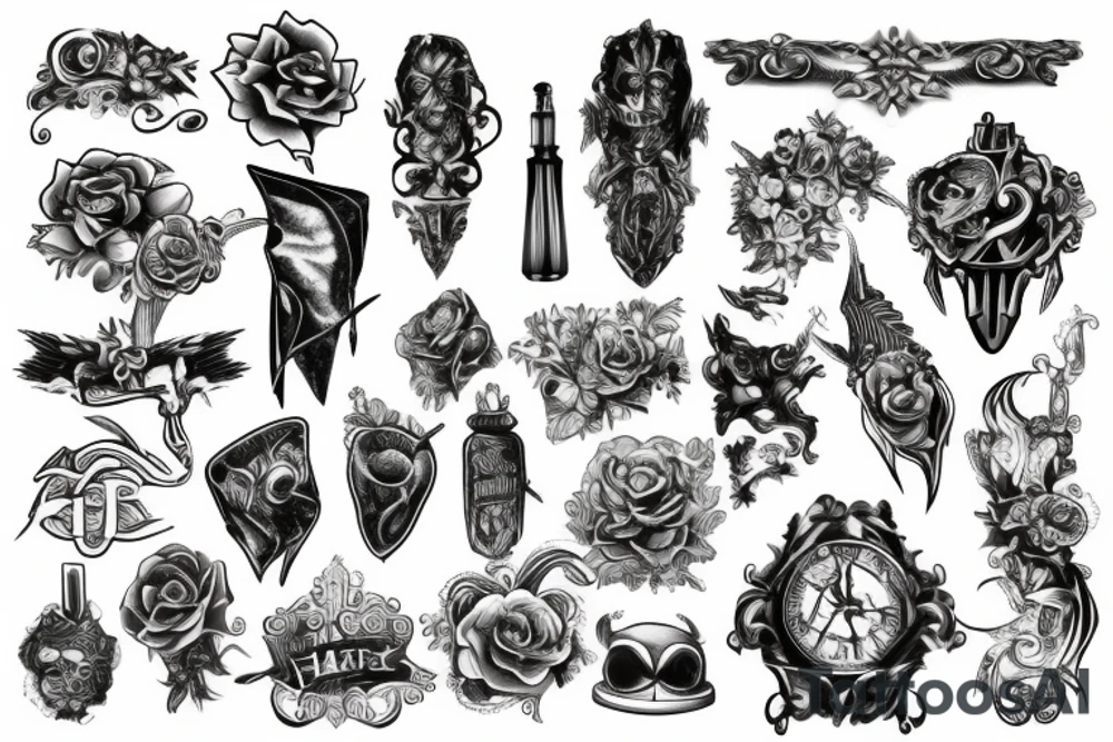 History of metal working tattoo idea