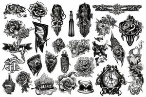 History of metal working tattoo idea