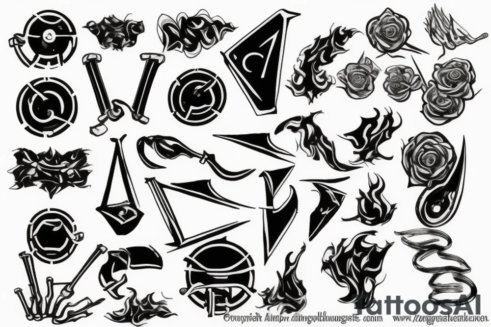 Progression of metallurgy tattoo idea