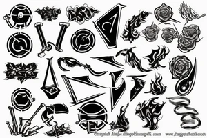 Progression of metallurgy tattoo idea