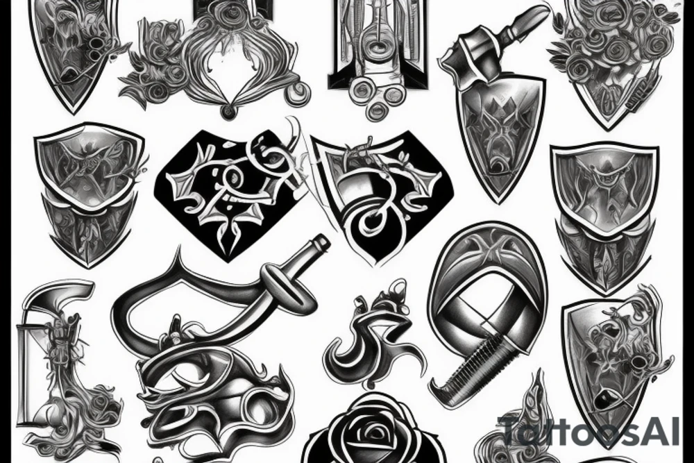 Progression of metallurgy tattoo idea