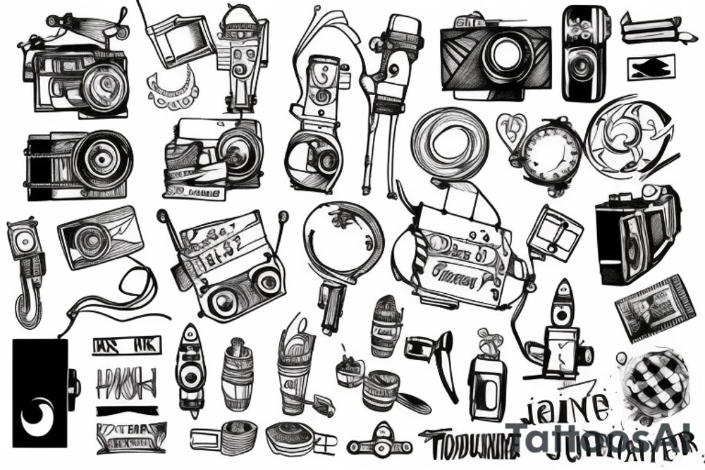 Journey of filmmaker tattoo idea