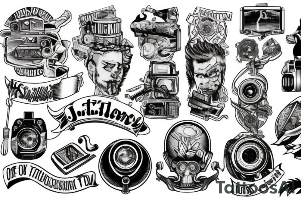 Journey of filmmaker tattoo idea