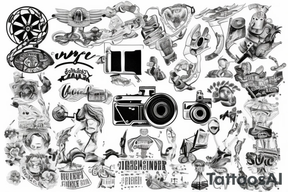 Journey of filmmaker tattoo idea