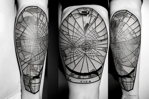 cinema camera with a map on it tattoo idea