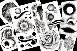 clouds looking at new moon tattoo idea