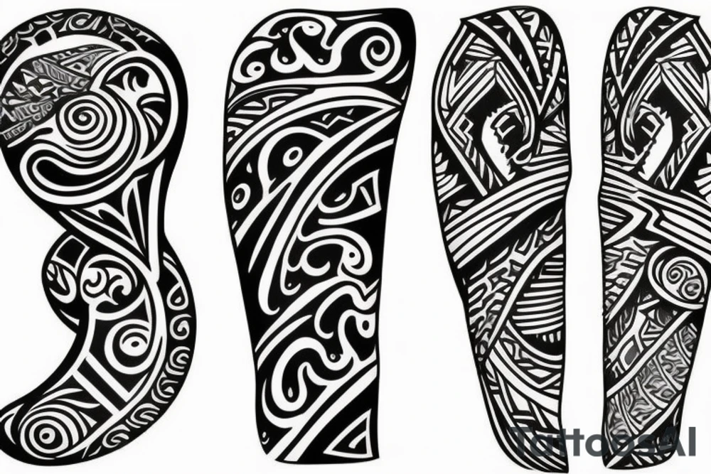 polynesian, legs, tribal, power tattoo idea