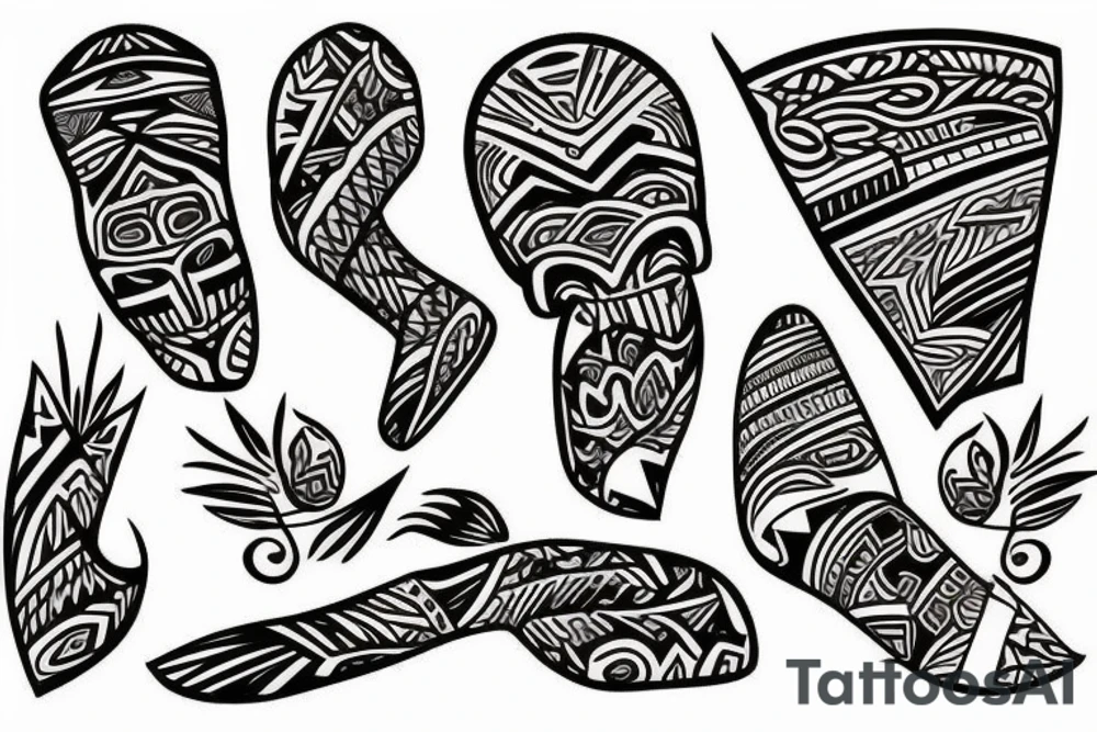 polynesian, legs, tribal, power tattoo idea