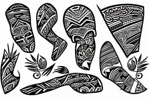 polynesian, legs, tribal, power tattoo idea