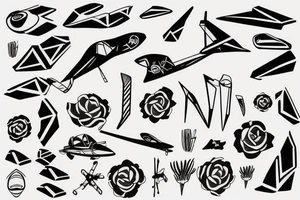 Paperplane tattoo idea