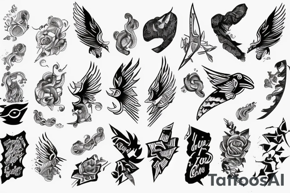 Paperplane tattoo idea