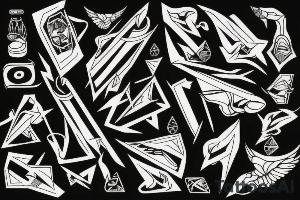 Paperplane tattoo idea