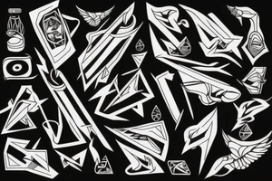 Paperplane tattoo idea