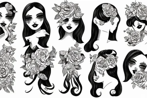 Girl hug herself tattoo idea