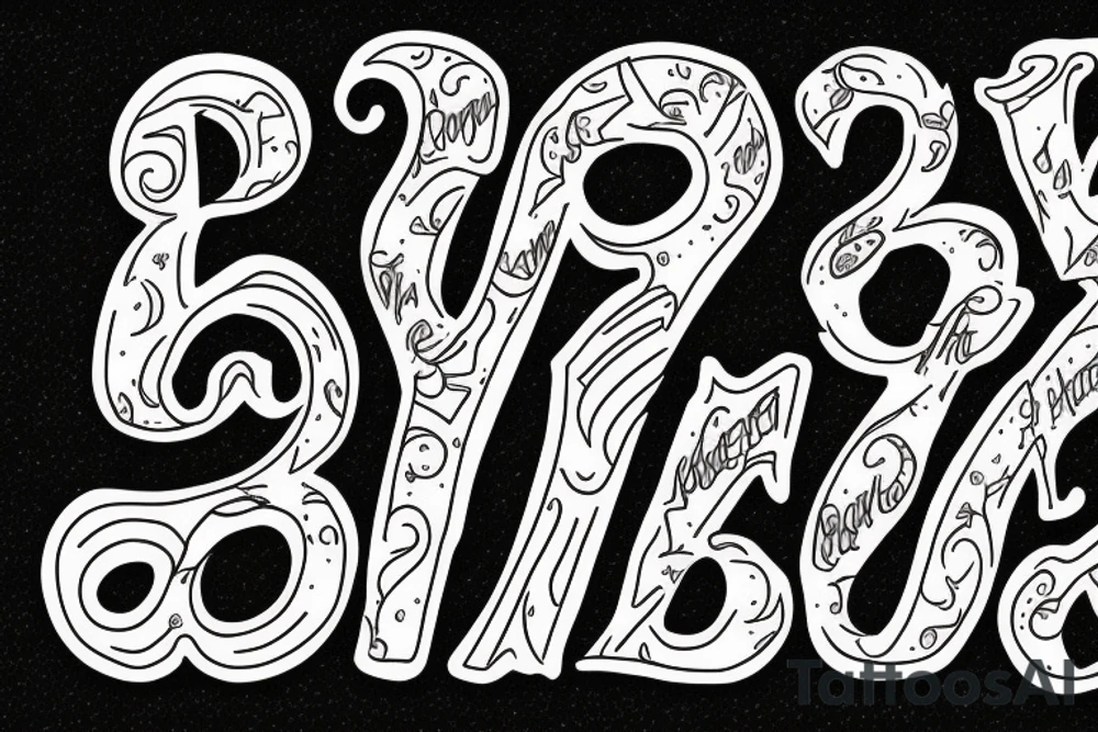letter R tattoo idea