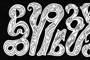 letter R tattoo idea