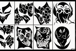 Shadow figure tattoo idea