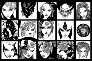 Girl with the devil tattoo idea