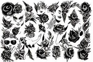 Girl with the devil tattoo idea
