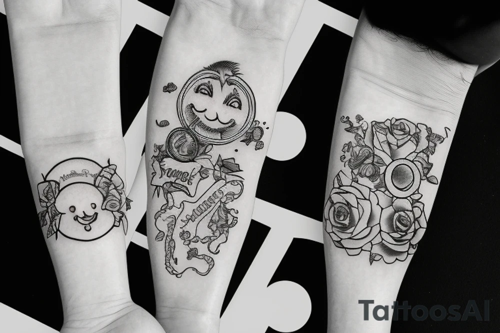 Laughing now crying later money bags lonely tattoo idea