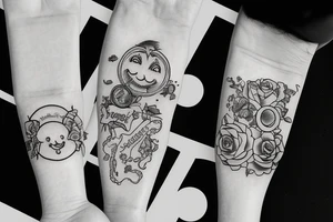 Laughing now crying later money bags lonely tattoo idea